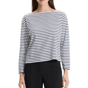 Theory Striped Boatneck Tee